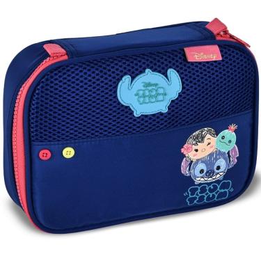 Imagem de Estojo BOX Escolar Infantil Disney STITCH TSUM TSUM