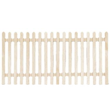 Imagem de Cerca de casa de bonecas em miniatura Cerca de jardim de madeira em escala 1:12