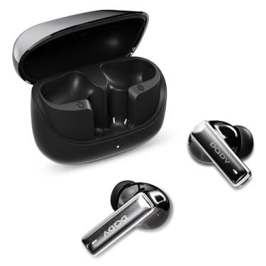 Imagem de DQDV Quiet 50 Pro Fones de ouvido sem fio com cancelamento ativo de ruído Bluetooth 6.0 Hi-Res Audio Com 6 microfones 36 horas de tempo de reprodução Detecção de uso intra-auricular (Preto)