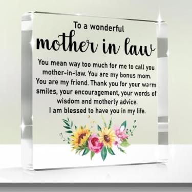 Imagem de Placa decorativa acrílica presentes para homens e mulheres, decorações de mesa para mãe, pai, avó amigas (quadrado2081)