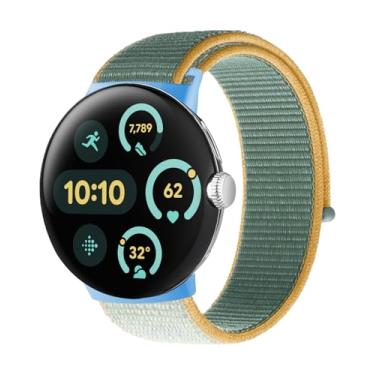 Imagem de BlackPro Compatível com Google Pixel Watch 4 de 45 mm/3 de 41 mm, pulseira esportiva respirável ajustável para Google Pixel 4/3/2/1 para homens e mulheres (azul marinho, Pixel Watch 1/2/3 (41 mm))