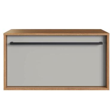 Imagem de Gabinete Para Banheiro 01 Gaveta 80cm Proddy Mel Arenas