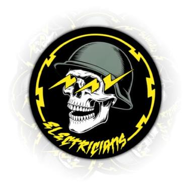 Imagem de (3 peças) Adesivo de eletricista, adesivo de vinil elétrico de colarinho azul para garrafa de água, skate, capacete, capacete rígido, decalque de caixa de ferramentas de carro, presentes para linemen