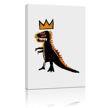 Imagem de Pôster Basquiat, impressões em tela Jean Michel Basquiat, decoração de parede coroa Basquiat, arte de parede de rua, arte de parede basquiat, decoração basquiat, decoração de casa basquiat emoldurada