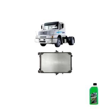 Imagem de Kit Radiador MB 1634/1938/2638 OM447/457LA + Aditivo Radiador Paraflu Verde 1L