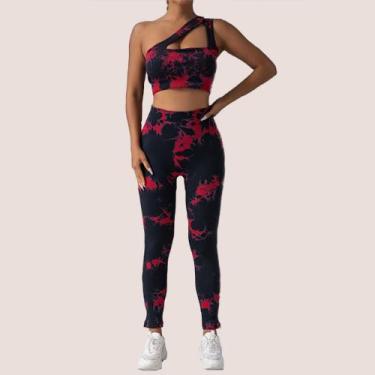 Imagem de Calça Leg Legging E Top Conjunto Feminino Academia Fitness Caminhada -