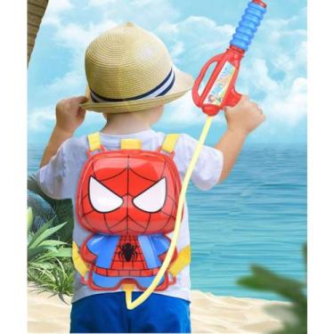 Imagem de Mochila Infantil Homem-Aranha com pistola de água - JC Shop