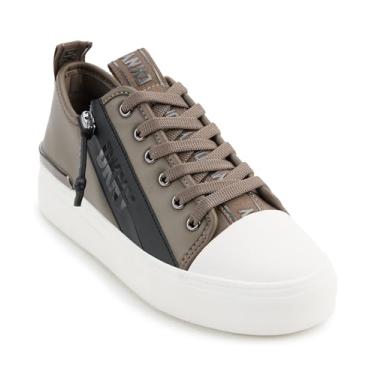 Imagem de DKNY Tênis feminino Chaney-Lace Up, Cogumelo, 5.5
