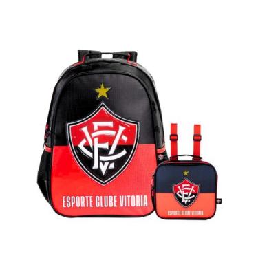 Imagem de Kit Escolar Time Vitória Mochila Costas + Lancheira Térmica - Xeryus