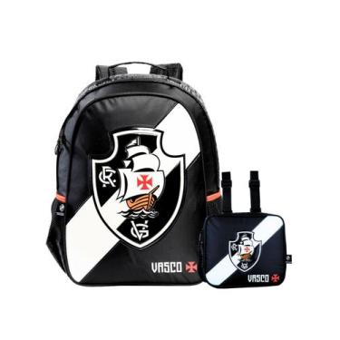 Imagem de Kit Vasco Time Futebol Mochila Costas + Lancheira Térmica - Xeryus