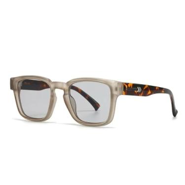 Imagem de VFDHN Óculos de Sol Fashion Retrô Masculino Feminino Luxo Preto Degradê UV400 (TYJ367-1)