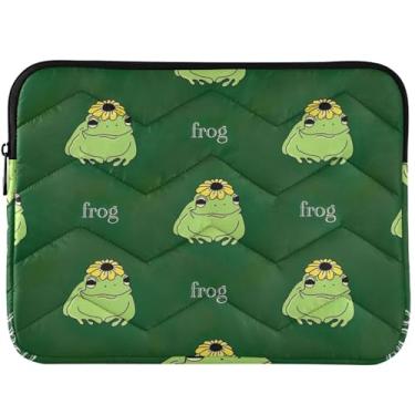 Imagem de Capa protetora para notebook com desenho de sapo animal para MacBook Air de 13 polegadas, capa protetora para notebook, universal, 13-14 polegadas