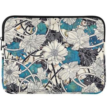 Imagem de Capa para notebook folk étnica floral bufante para MacBook Pro 14 polegadas capa protetora para computador 13-14 polegadas universal