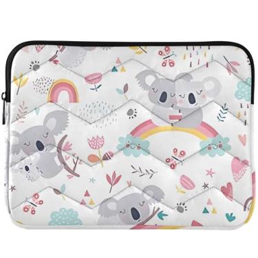 Imagem de Linda capa para notebook Koala capa protetora divertida para laptop universal de 14 polegadas