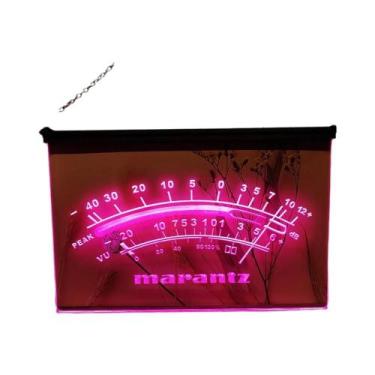 Imagem de Letreiro LED Neon 3D Marantz Peak VU dB Arte De Parede Para Decoração 