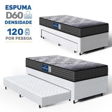 Imagem de Cama Box com Colchão de Espuma D60 Double Face Guarda Costas Comfort F