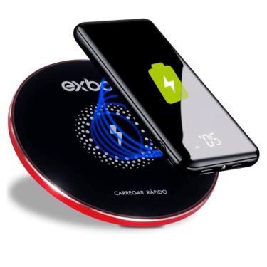 Imagem de Carregador QI Wireless Sem Fio Indução TQI-F18S Exbom