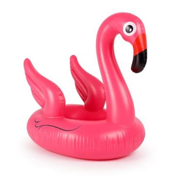 Imagem de Boia Infantil Flamingo com Assento, 70 cm, PVC Resistente, Rosa, Para Crianças +3 Anos, Suporta Até 25 kg