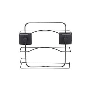 Imagem de Arthi Suporte Porta Papel Toalha de Parede, Aço com Acabamento Poliéster, Preto, 3 Rolos, Sem Furo, Fixação Dupla Face 3M, 23,7 x 7 x 22,7cm