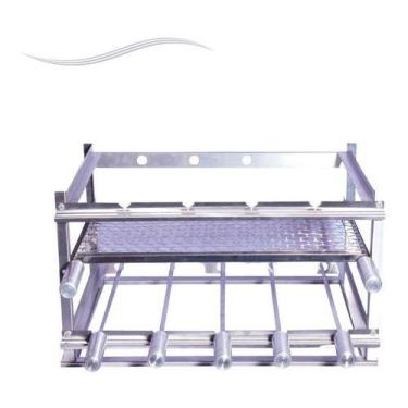 Imagem de Suporte Churrasqueira Apartamento 5 Espetos + Grelha - FastGourmet