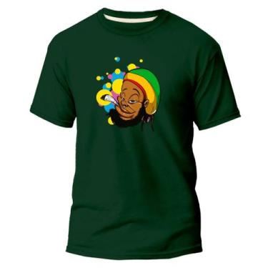 Imagem de Camiseta Básica Algodão Premium Estampa Digital Bob Reggae - Pavesi, V