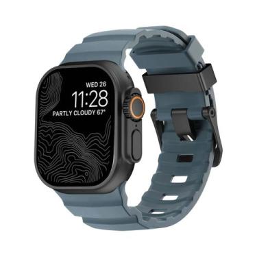 Imagem de Pulseira Esportiva De Silicone Para iWatch Ultra2 Apple Watch 46mm 49m