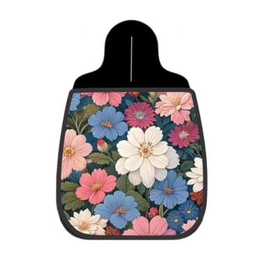 Imagem de Lixeira De Carro Organizador Lixinhocar Mix Floral Colorido Fundo Escuro