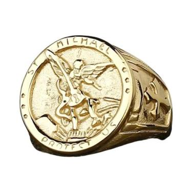 Imagem de Anel Amuleto De Fé Católica Cristã Em Aço Inoxidável Unissex, Joia De 