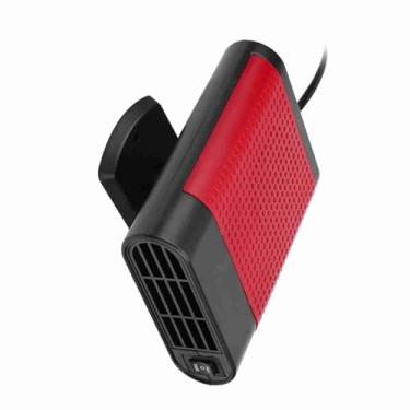 Imagem de Generic Aquecedor Elétrico Portátil para Janela de Carro, de, 12v, Descongelador, para Descongelamento e Aquecimento Com Eficiência Energética, Preto e Vermelho (Preto Vermelho)