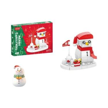 Imagem de Blocos De Montar De Vila Natalina, Brinquedo De Árvore, Tijolos De Enc