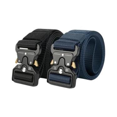 Imagem de Cinto Tático Militar De Lona Masculino, Cinto Multifuncional De Treina