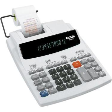 Imagem de Calculadora de Mesa Elgin MR6124 com Bateria Visor 12 Dígitos, Display