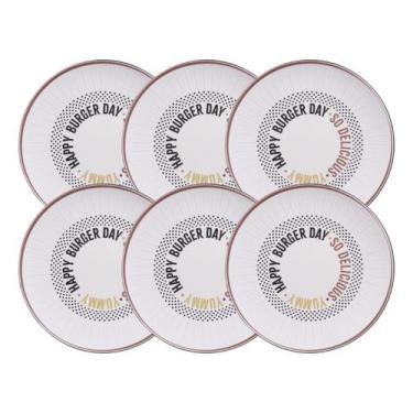 Imagem de Conjunto 6 Pratos Rasos Chicago 25cm Porcelana Tramontina