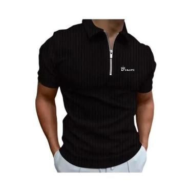 Imagem de Camisas Polo Masculinas De Verão Luxuosas E Leves, Manga Curta, Moda P