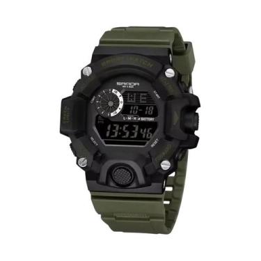 Imagem de Relógio Digital À Prova D'água Masculino SANDA 326 Militar Para Ativid