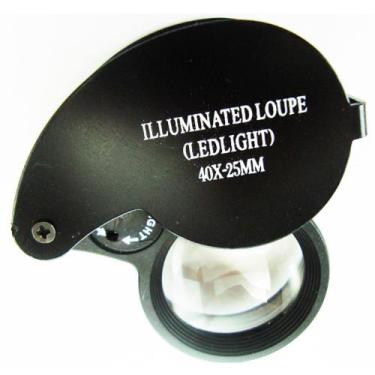 Imagem de Lupa de Dedo 40x 25mm com LED - 2169 - Prolumen