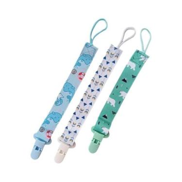 Imagem de Cadeia De Chupeta De Tecido Com Desenhos Animados Para Bebês, Clipe An