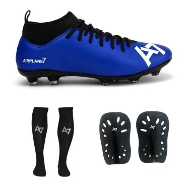 Imagem de Chuteira Botinha De Campo + Meião + Caneleira A7-Masculino