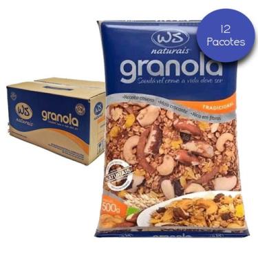 Imagem de Granola Tradicional WS NATURAIS 500g (12 pacotes)