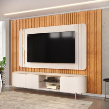 Imagem de Rack com Painel Ariana LED Curvo para Tv até 75 Polegadas 297cmx241cm 