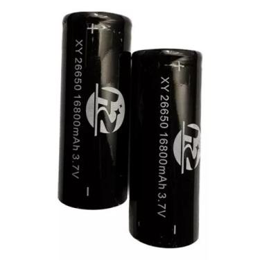 Imagem de Kit 2 Bateria 26650 16800mah 3.7V Li-Ion Farol Bicicleta De Alta Durab