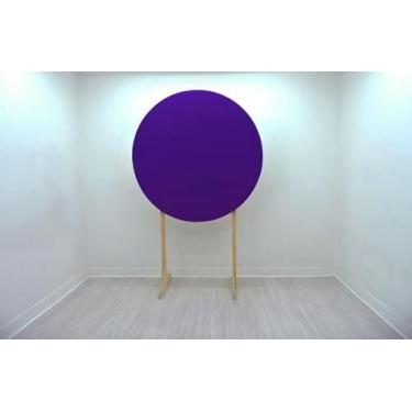 Imagem de Painel Redondo Decoração Cores Lisas Em Tecido - 1,5x1,5m - Fantasia B