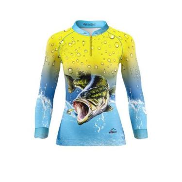 Imagem de Camisa Feminina Pesca Proteção Uv50 Pescaria Esportiva Preta - Everest