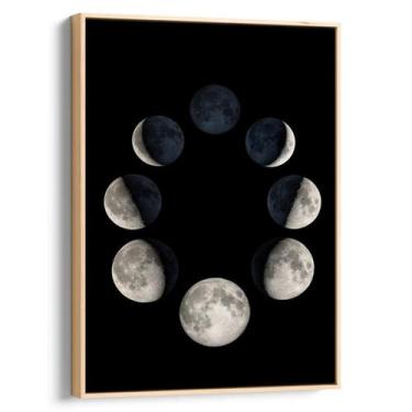 Imagem de Quadro Fases da Lua Circular - Mioquadros, 180x120 cm, Natural