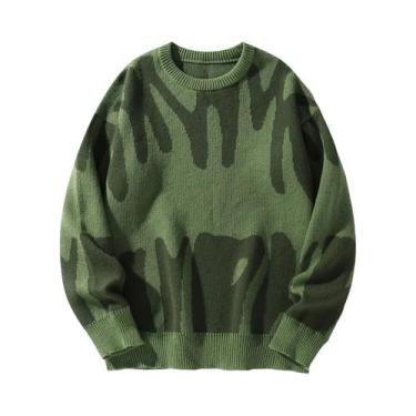 Imagem de Suéter Masculino De Inverno E Outono Com Jacquard Irregular, Casual, G