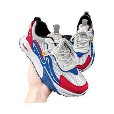 Imagem de Tênis Masculinos Leves E Respiráveis Em Malha, Calçados Casuais De Ver