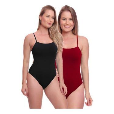 Imagem de Kit 2 Maiôs Natação Hidroginástica Regulagem Piscina Fitness - Bras E 
