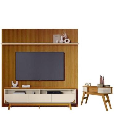 Imagem de Estante Home Theater Com Bancada Suspensa Luna com Aparador Estoril Ci