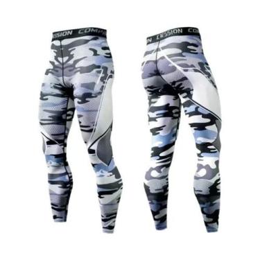 Imagem de Calças De Compressão Masculinas Para Corrida, Leggings Esportivas Para