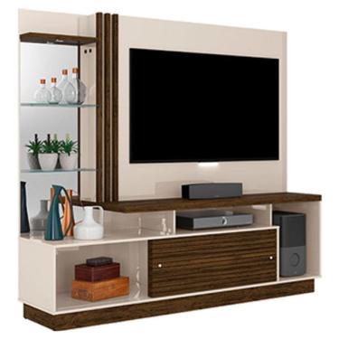 Imagem de Estante Home Theater Frizz Plus Off White Savana - Madetec